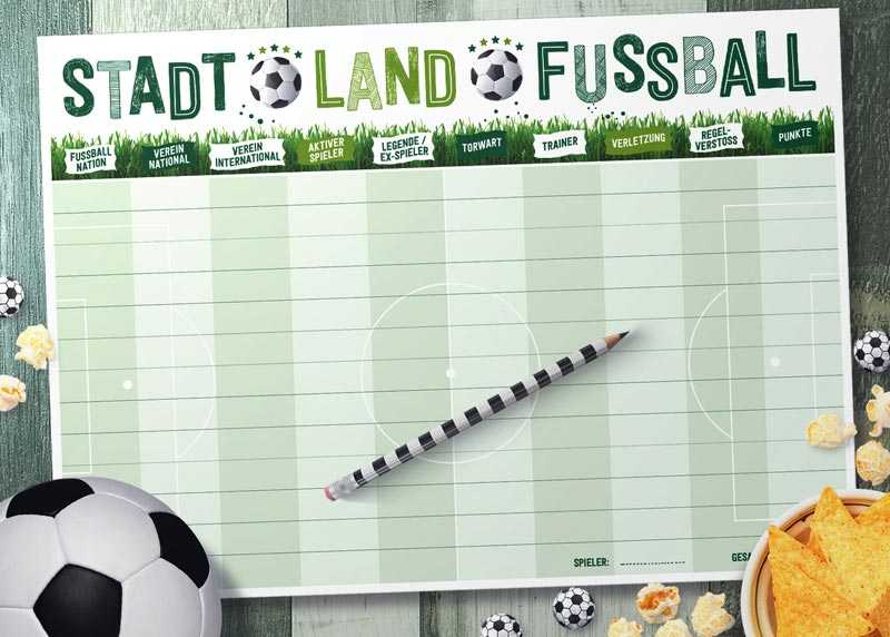 Bild Spielblock „Stadt-Land-Fussball“