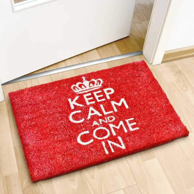 Bild Fußabtreter  „Keep calm and come in”
